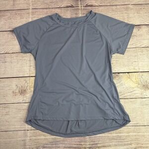 Lavender Short Sleeve Athletic Top‎ S/M Stretch Nylon Spandex Activewear